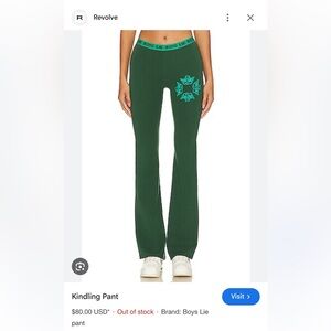 Boys Lie Dark Green Kids Leggings with Teal Design